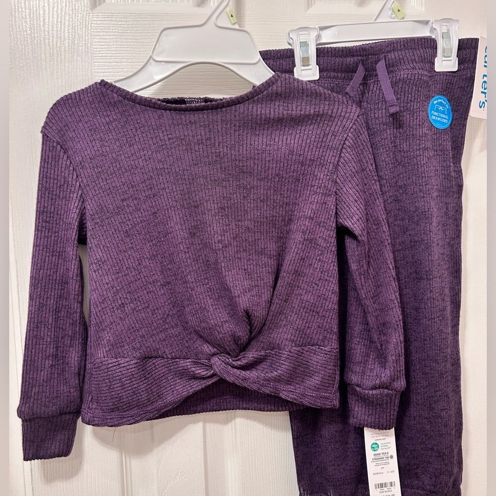 Carter’s girls size 4 purple outfit NWT - Picture 1 of 2